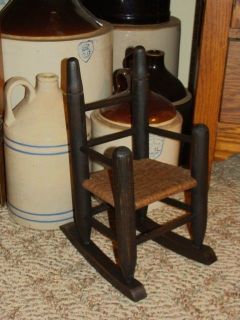   Solid Wood Doll Rocking Chair Shelf Setter Farm Country Decor