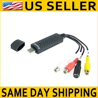   Easy Cap Video Capture Adapter for Windows 7 Plug and Play TV DVD