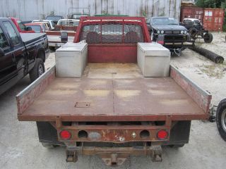   FLAT BED STAKE BODY 10 x 7 CHASSIS TRUCK TOOL BOX SERVICE DUALLY