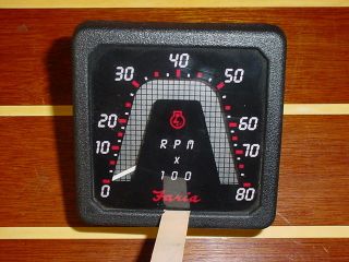 FARIA 20 POLE 8K RPM BOAT TACHOMETER~TAC​H~OUTBOARD ENGINES ONLY 