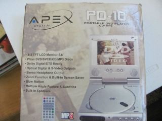 Apex digital portable DVD player CD / 