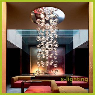 Height 200cm   Murano Due Bubble Glass Chandelier Pendant Lamp 