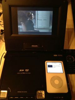 Philips DCP750 Portable DVD Player (7) with case