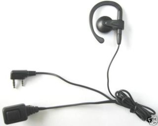 Ear Hook Earpiece Headset 2 Pins Connector PTT MIC for KENWOOD Two Way 
