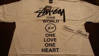Stussy x Fragment Japan Relief Tshirt White XL supreme box logo 