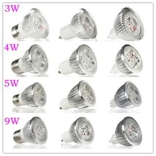 E27/Gu10/Mr16 3w/4w/5w/9w LED Cool/Warm White Light Bulb Lamp 110V 