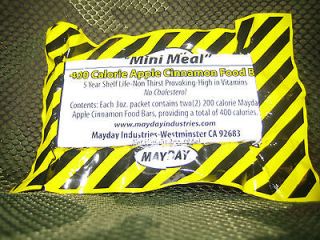 NEW SEALED FRESH MAYDAY 400 CALORIE SURVIVAL FOOD BAR MRE RATION BUG 