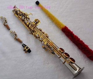   /Silver Nickel Plated Soprano SAX Saxophone Bb Saxofon High F,G key