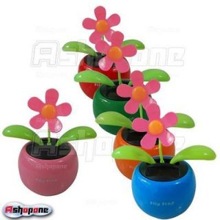 Flip Flap Solar Powered Flower Flowerpot Swing Dancing Toy