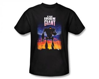 The Iron Giant Poster Cartoon Movie Adult T Shirt Tee