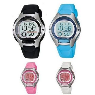 Casio Womens Digital Sport Watch 50 m WR Black/Blue/Pink/White Resin 