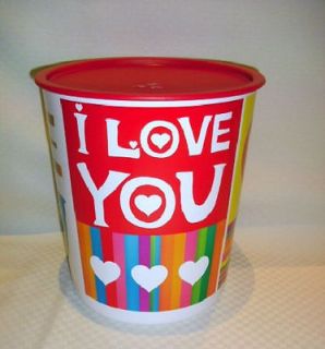 Tupperware XL 23cup LOVE Design JUMBO Pantry Maxi CANISTER One Touch 