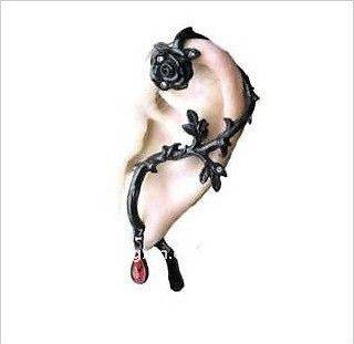 SEXY GOTHIC STYLE ROSE OF PASSION EAR CUFF/WRAP
