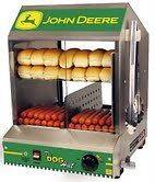 John Deere Commercial Hotdog Steamer Machine & Bun Warmer Cooker 8021