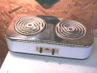 Vintage Knapp Monarch 2 Burner Electric Stove Hot Plate