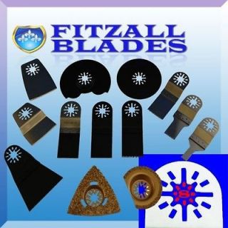 Fitzall 13 UNIVERSAL Blades Set Oscillating Multi Tool fits Fein 