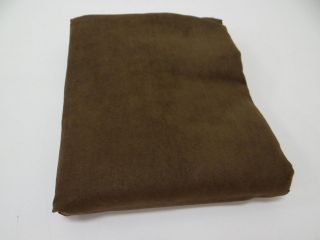 Arlee 55 Inch by 84 Inch Faux Suede Chamois Tab Top Panel, Chocolate 