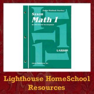 Saxon Math 1 Workbook Set/Fact Cards PLUS Meeting Book