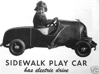Build an ELECTRIC SIDEWALK PLAY CAR Plans