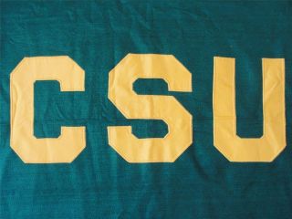   Chatham CSU Colorado State Green Yellow Letters Throw Blanket 87x58