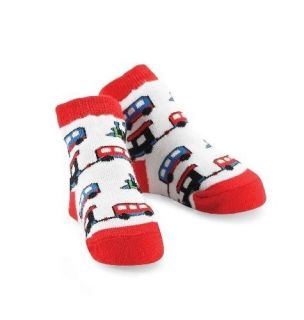 Mud Pie Lil Buddy Boy Red Train Socks (0 12M) and Other Accessories