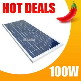 UL SOLAR 100 WATT 12 Volt DC Solar Panel for Off Grid Charge Battery 