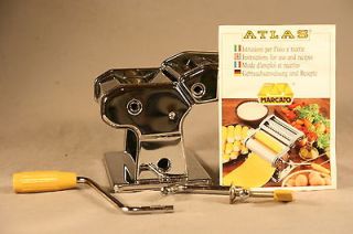 ATLAS MARCATO Steel PASTA MACHINE Maker 150 Spaghetti Cutter Clay 