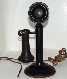 1920s CANDLESTICK TELEPHONE  WESTERN ELECTRIC CO.  COMPLETE   V.G 