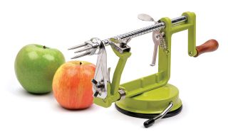   Peeler Corer Slicer Machine Canning Applesause Pie Slicing Green NEW