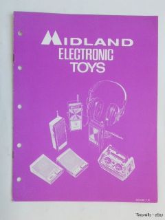 Vintage Midland Electronic Toys Dealer Catalog Walkie Talkies Intercom 