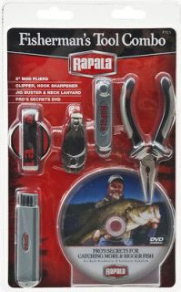 NEW Rapala 5 Pliers Clipper Hook Sharpener Jig Buster Jig Buster Neck 