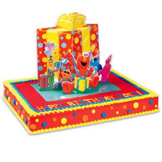   POP UP CAKE Kit Topper Decoration Birthday Party ELMO ABBY COOKIE