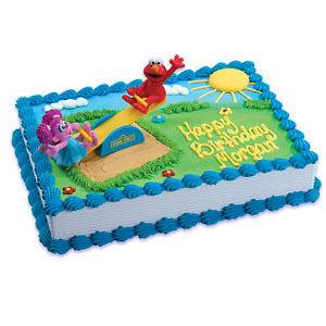   ELMO FOR 1ST OR ANY AGE BIRTHDAY EDIBLE CAKE TOPPER DECORATIONS
