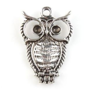   New Wholesale Tibetan Silver Mini Owl Charms Alloy Pendants Lots