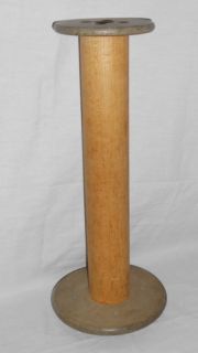 Vintage Antique Large Wooden Commercial Spool NICE Condition