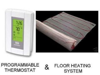 Electric Tile Radiant Warm Floor Heat Heated Kit, Mat
