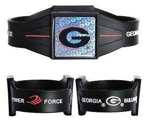 Georgia Bulldogs Ionic Bracelet Balance 7.5 Power Force Hologram Dual 
