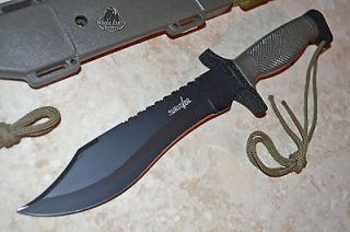 Hunting Knives Knife Back Blade Curved Saw Sheath Custom Bowie 