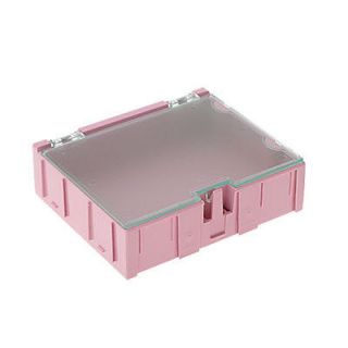 Pink Box Storage Case Enclosure Box for Parts Component