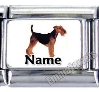 NAME WELSH TERRIER DOG CUSTOM 9MM ITALIAN PHOTO CHARM