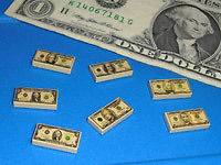 NEW CUSTOM LEGO Money Currency   US Dollars (USD) Tiles 1x2