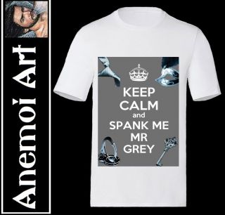50 Shades of Grey Keep Calm and Spank Me My Mr Grey T shirt gift 