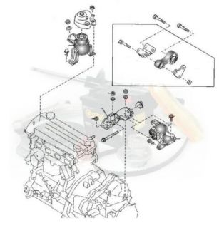 Engine / Gearbox Mounts Diesel   Mazda 6 02 07 *SPARE*