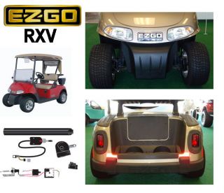 EZGO RXV Golf Cart STREET LEGAL HEAD LIGHT KIT w/LED Tail Lights