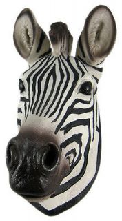 African Zebra Head Mount Wall Statue Mini Bust