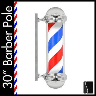 Newly listed New 30 Barber Pole Light Red White Blue Stripes Rotating 