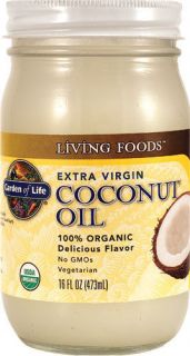 Garden of Life 100% Organic Extra Virgin Coconut Oil 16 fl.oz