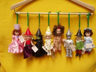 Wizard of Oz character dolls Christmas tree ornaments modified pick 