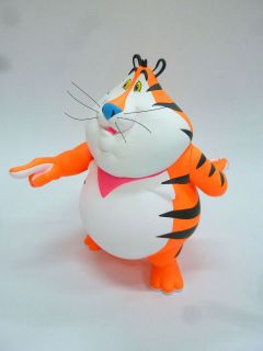 FAT TONY tiger Figure   by Ron English 9 tall Fluorescent Orange 