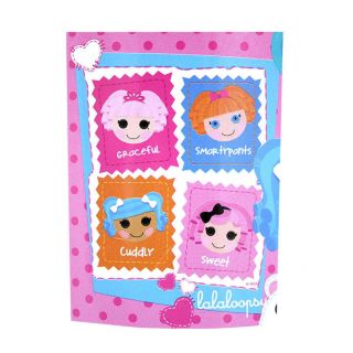 LALALOOPSY Raschel Pink Fleece Throw Blanket Cuties 46x60 NEW